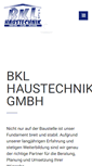 Mobile Screenshot of bkl-haustechnik.de